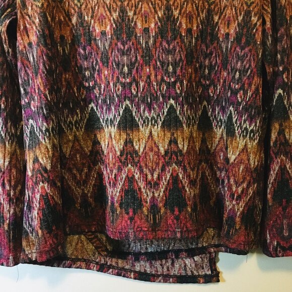 Canadian Clientele Retro Psychedelic Knit Wrap Over Top - Picture 7 of 15